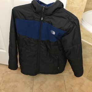 Boys North Face reversible coat